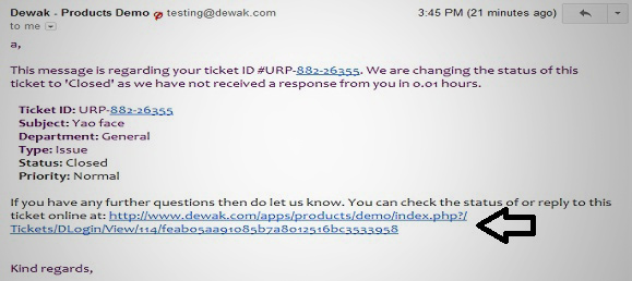 NEW support for autoclose emails