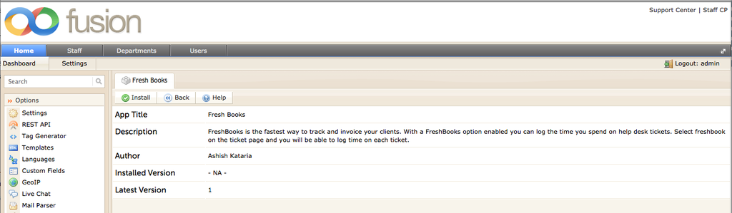 App Installation Page